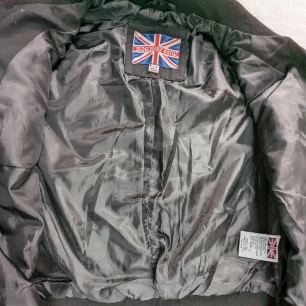 Miss London Woman's Jacket, Black, Juniors Size XL, Zip Up - Picture 4 of 8